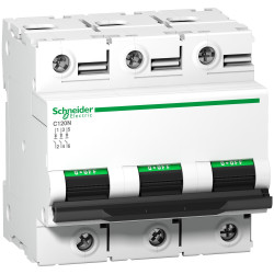 A9N18388 Schneider C120N - Disjoncteur triphasé 100A - 3P - Courbe D - 10kA - Bornes à vis - 4,5 modules - Acti9 C120