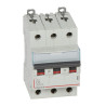 407855 Legrand DX3 - Disjoncteur triphasé 6A 3P C6 6000A/10kA - 400V - Bornes à vis - 3 modules