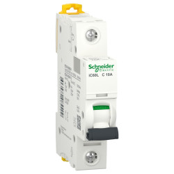 A9F74106 Schneider iC60N - Disjoncteur unipolaire 6A - 1P - Courbe C - 6/10kA - Bornes à vis - Acti9 iC60
