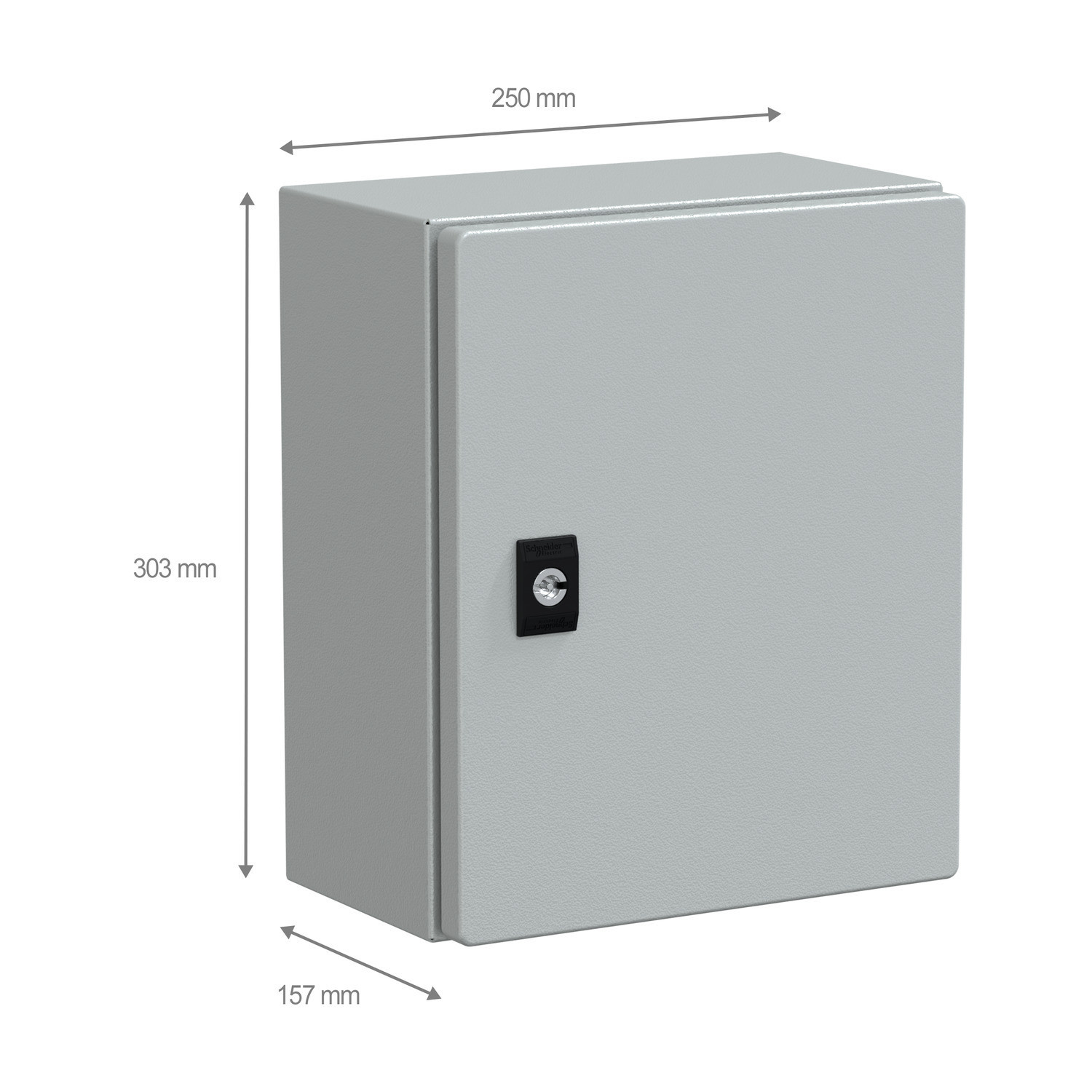 NSYCRN325150 Coffret électrique en métal étanche IP66 - HxLxP 300x250x150mm - Sans plaque de montage - Schneider Spacial CRN