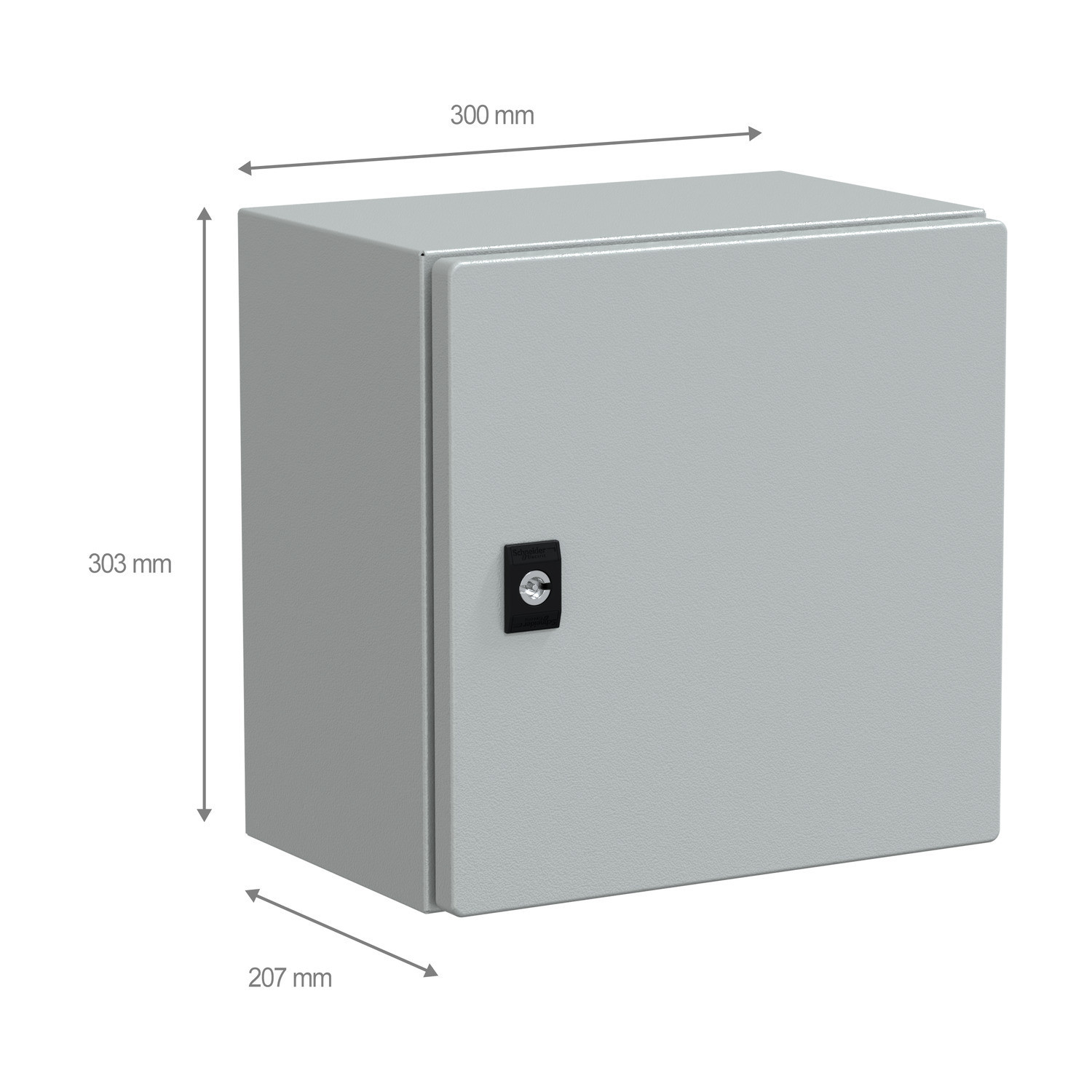 NSYCRN33200 Coffret électrique en métal étanche IP66 - HxLxP 300x300x200mm - Sans plaque de montage - Schneider Spacial CRN