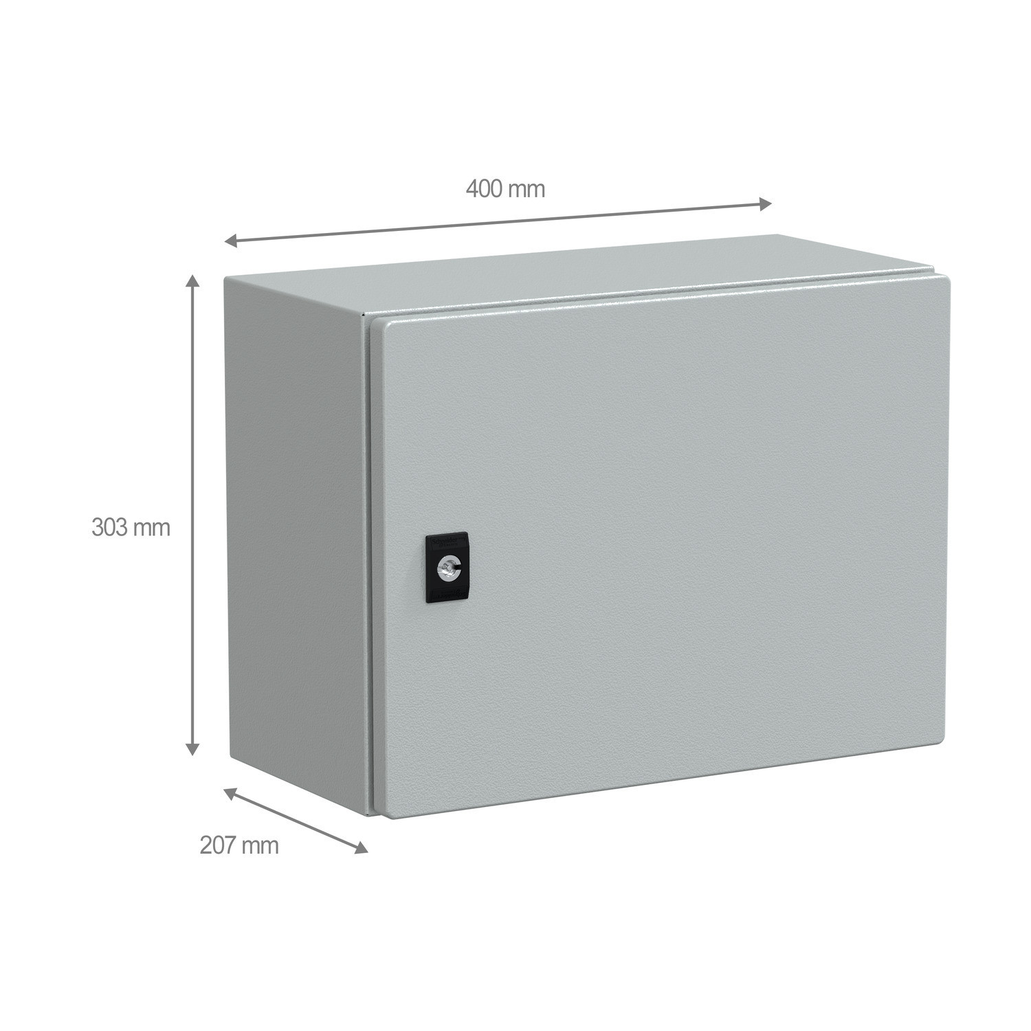 NSYCRN34200 Coffret électrique en métal étanche IP66 - HxLxP 300x400x200mm - Sans plaque de montage - Schneider Spacial CRN