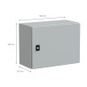 NSYCRN34200 Coffret électrique en métal étanche IP66 - HxLxP 300x400x200mm - Sans plaque de montage - Schneider Spacial CRN
