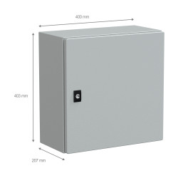 NSYCRN44200 Coffret électrique en métal étanche IP66 - HxLxP 400x400x200mm - Sans plaque de montage - Schneider Spacial CRN