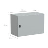 NSYCRN46300 Coffret électrique en métal étanche IP66 - HxLxP 400x600x300mm - Sans plaque de montage - Schneider Spacial CRN