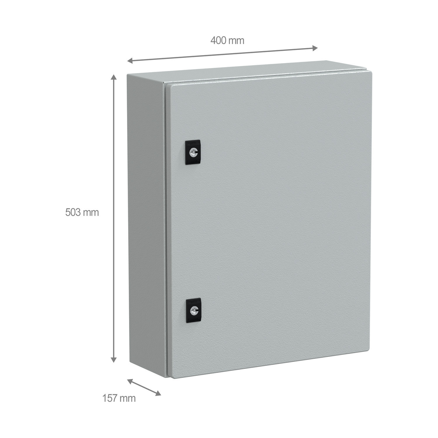 NSYCRN54150 Coffret électrique en métal étanche IP66 - HxLxP 500x400x150mm - Sans plaque de montage - Schneider Spacial CRN