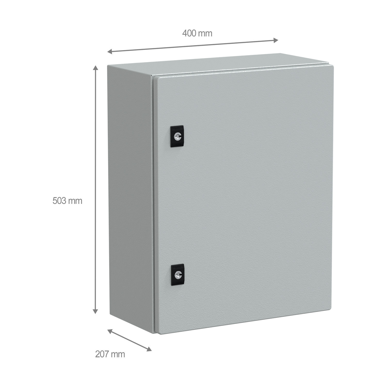 NSYCRN54200 Coffret électrique en métal étanche IP66 - HxLxP 500x400x200mm - Sans plaque de montage - Schneider Spacial CRN