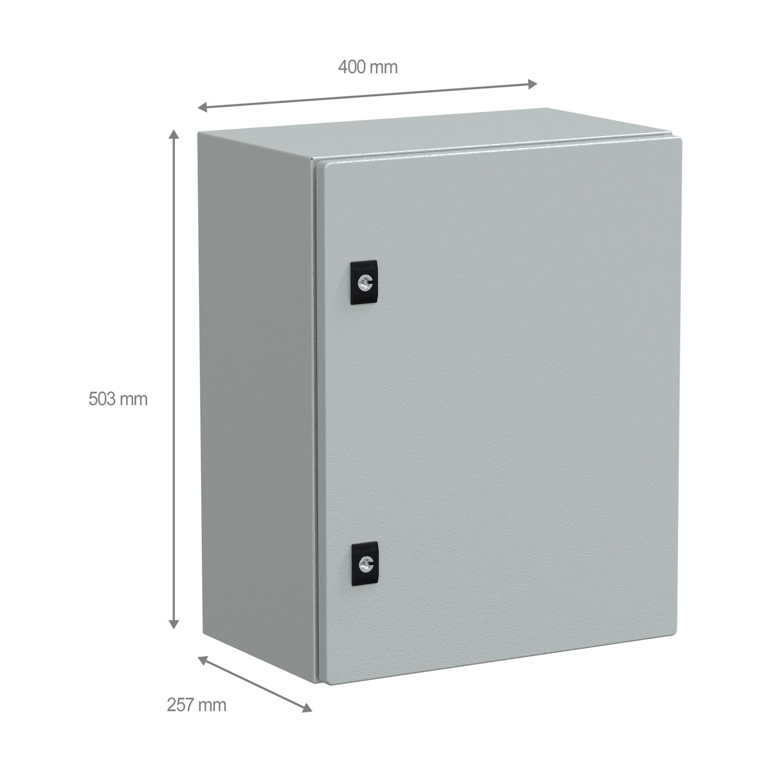 NSYCRN54250 Coffret électrique en métal étanche IP66 - HxLxP 500x400x250mm - Sans plaque de montage - Schneider Spacial CRN