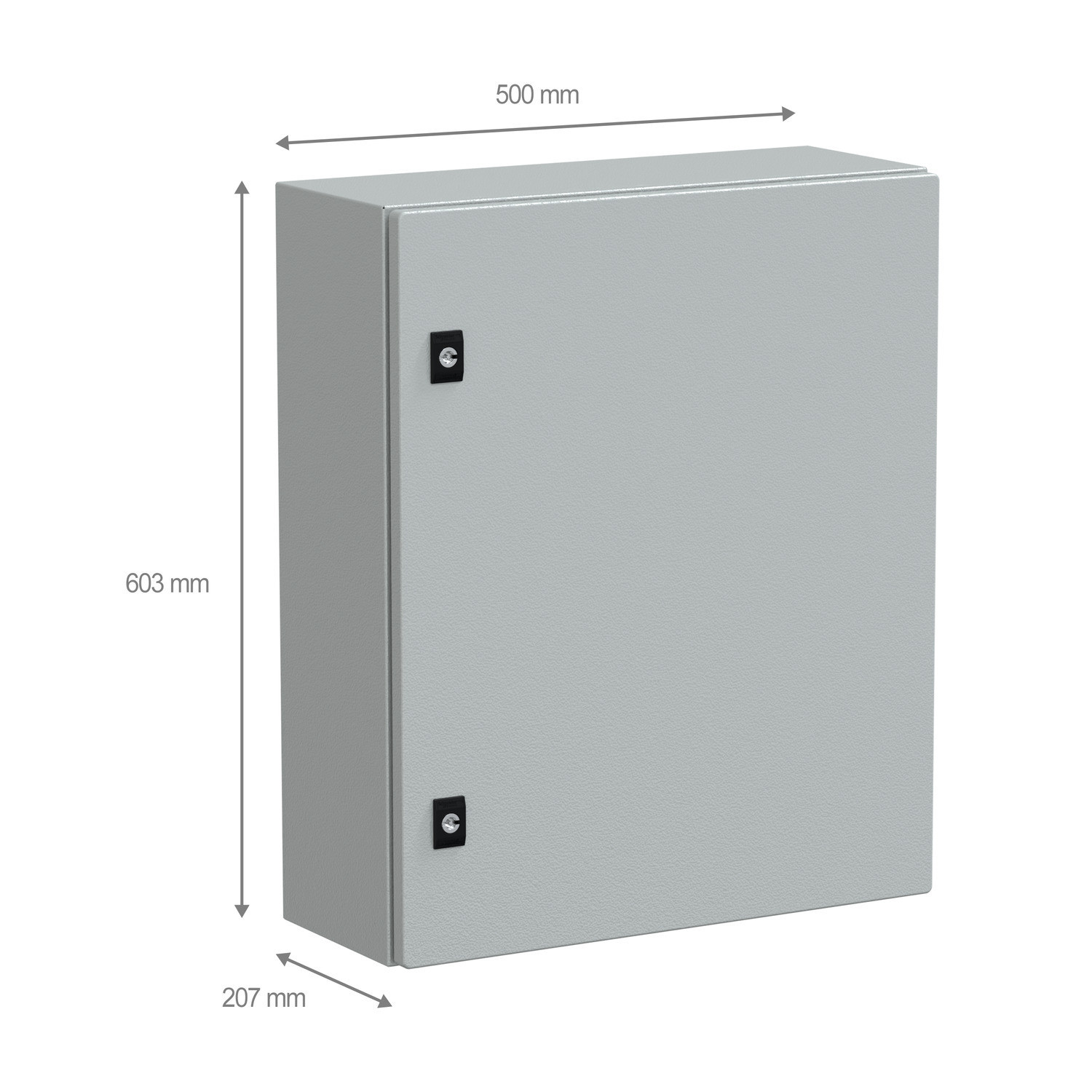 NSYCRN65200 Coffret électrique en métal étanche IP66 - HxLxP 600x500x200mm - Sans plaque de montage - Schneider Spacial CRN