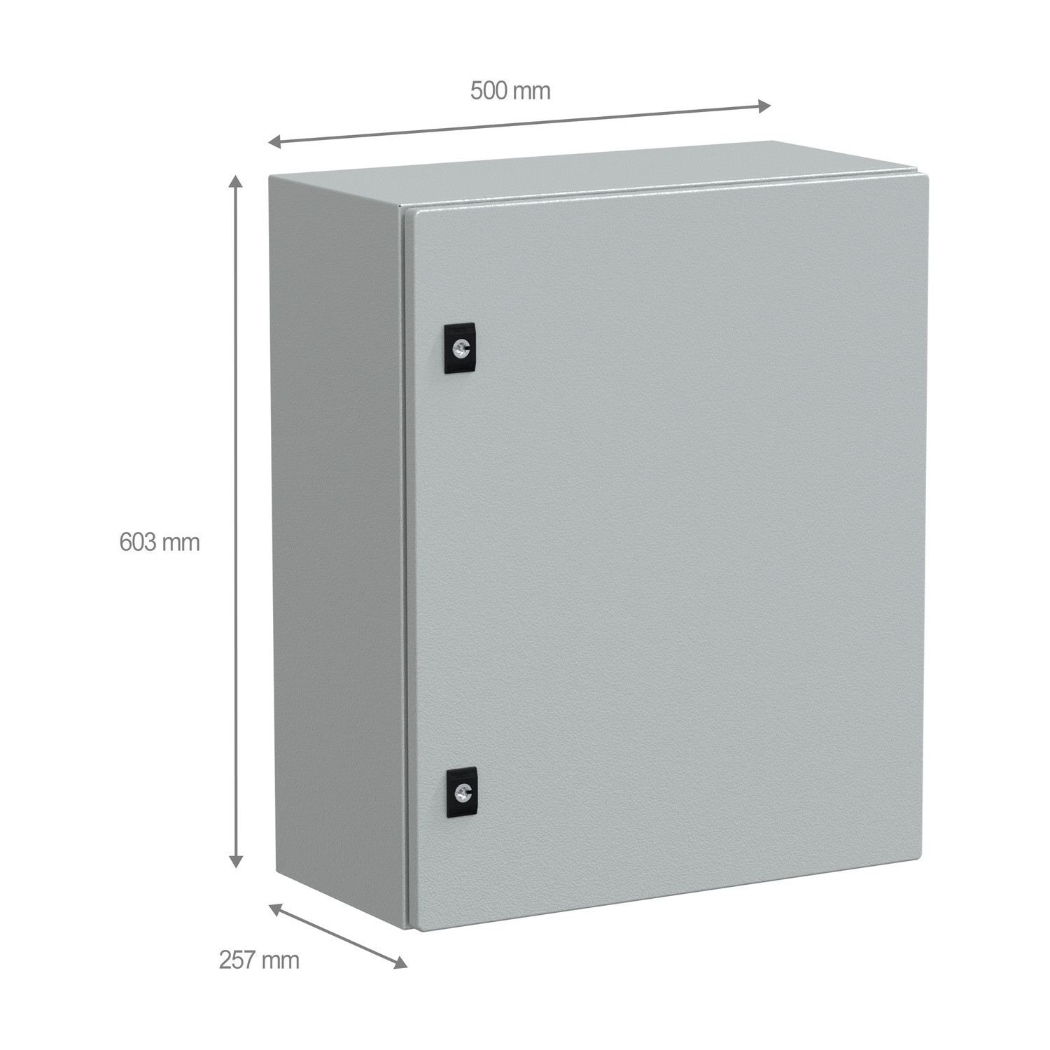 NSYCRN65250 Coffret électrique en métal étanche IP66 - HxLxP 600x500x250mm - Sans plaque de montage - Schneider Spacial CRN