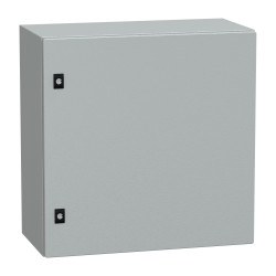 NSYCRN66300 Coffret électrique en métal étanche IP66 - HxLxP 600x600x300mm - Sans plaque de montage - Schneider Spacial CRN