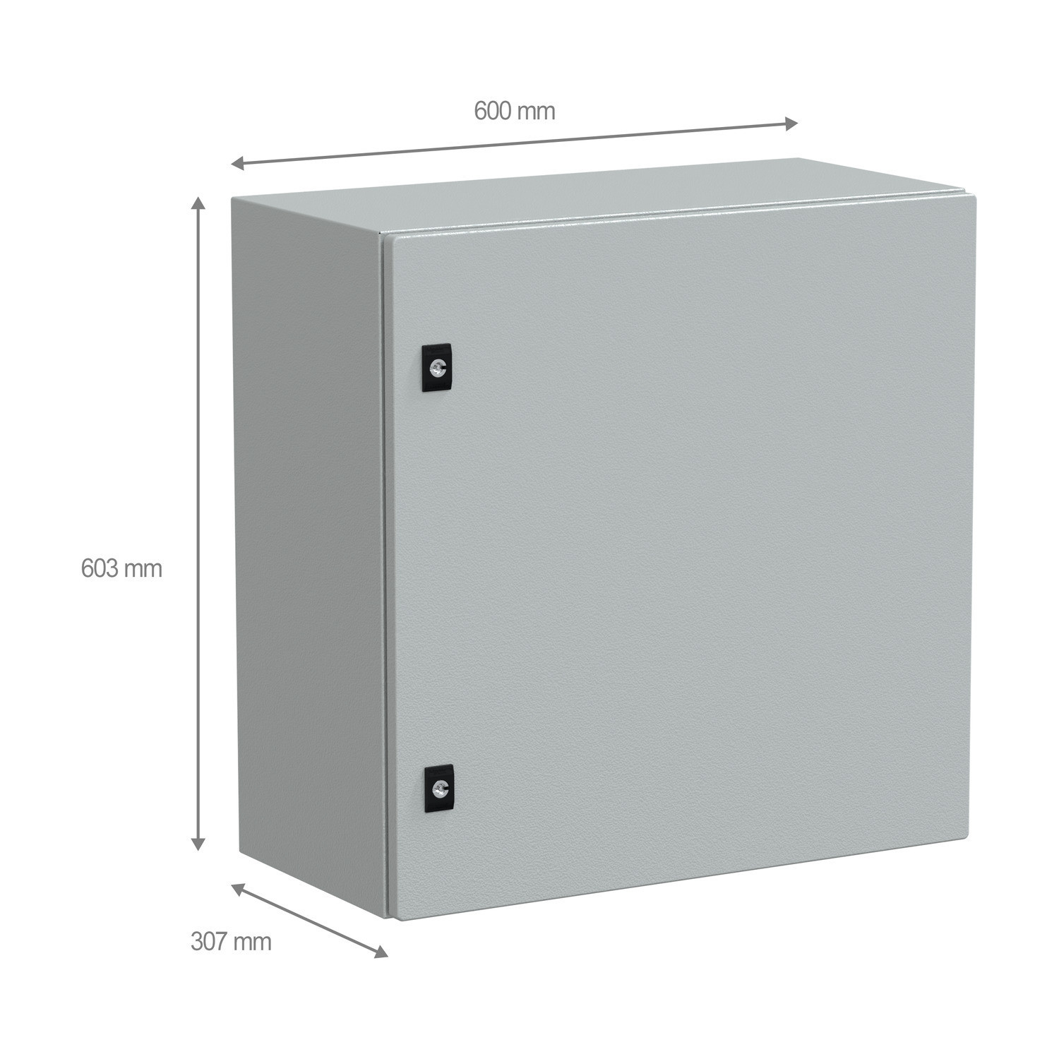NSYCRN66300 Coffret électrique en métal étanche IP66 - HxLxP 600x600x300mm - Sans plaque de montage - Schneider Spacial CRN