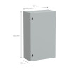 NSYCRN106300 Armoire électrique Schneider métallique étanche IP66 - HxLxP 1000x600x300mm - Sans plaque de montage - Spacial CRN