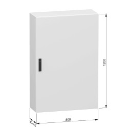 NSYCRN128300 Armoire électrique Schneider métallique étanche IP66 - HxLxP 1200x800x300mm - Sans plaque de montage - Spacial CRN