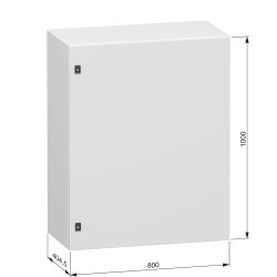 NSYCRN108400 Armoire électrique Schneider métallique étanche IP66 - HxLxP 1000x800x400mm - Sans plaque de montage - Spacial CRN
