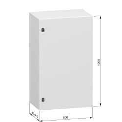 NSYCRN106400 Armoire électrique Schneider métallique étanche IP66 - HxLxP 1000x600x400mm - Sans plaque de montage - Spacial CRN