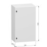 NSYCRN106400 Armoire électrique Schneider métallique étanche IP66 - HxLxP 1000x600x400mm - Sans plaque de montage - Spacial CRN