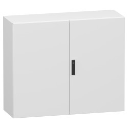 NSYCRN1012400D Armoire électrique Schneider métal étanche IP55 - HxLxP 1000x1200x400mm - Sans plaque - Dble Porte - Spacial CRN