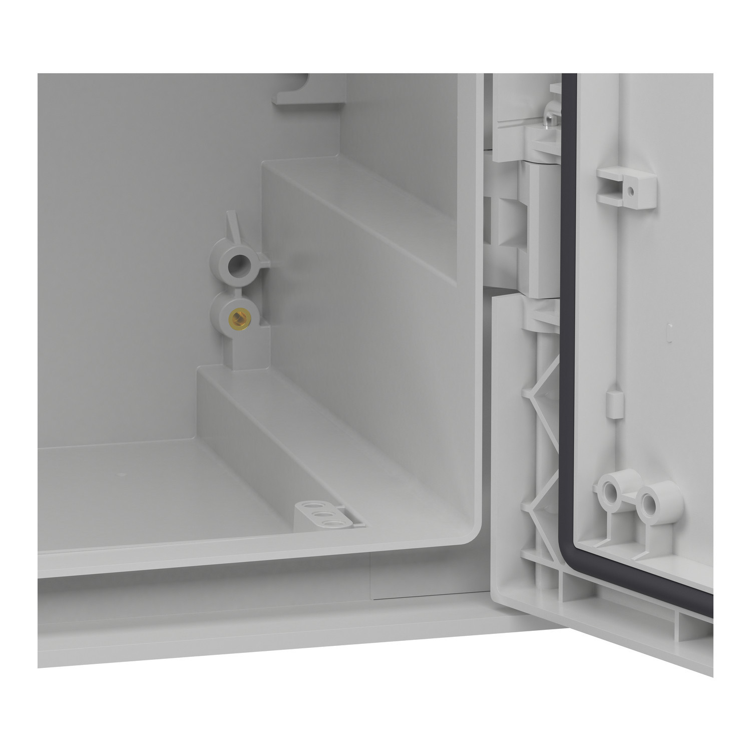 NSYPLM108G Schneider - Armoire Thalassa PLM 1056x852x350 - étanche IP66 - IK10 - Polyester - RAL 7035 - PanelSet PLM