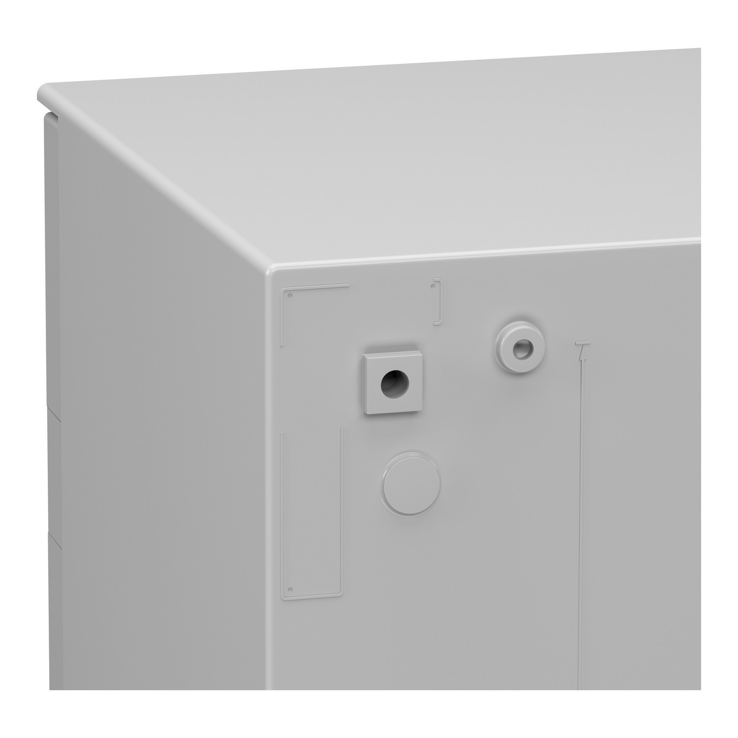 NSYPLM108G Schneider - Armoire Thalassa PLM 1056x852x350 - étanche IP66 - IK10 - Polyester - RAL 7035 - PanelSet PLM