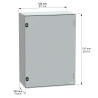 NSYPLM75G Schneider - Coffret Thalassa PLM 747x536x300 - étanche IP66 - IK10 - Coffret polyester - RAL 7035 - PanelSet PLM