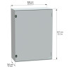 NSYPLM86G Schneider - Coffret Thalassa PLM 847x636x300 - étanche IP66 - IK10 - Coffret polyester - RAL 7035 - PanelSet PLM