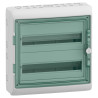 13434 Schneider - Coffret Kaedra 2 rangées de 18 modules (36 modules)  - étanche IP65 - avec bornier de terre et serrure simple