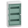 13435 Schneider - Coffret Kaedra 36 modules - 3 rangées de 12 modules - étanche IP65 - avec bornier de terre et serrure simple