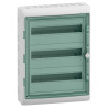13436 Schneider - Coffret Kaedra 54 modules - 3 rangées de 18 modules - étanche IP65 - avec bornier de terre et serrure simple