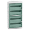 13437 Schneider - Coffret Kaedra 72 modules - 4 rangées de 18 modules - étanche IP65 - avec bornier de terre et serrure simple