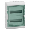 13983 Schneider - Coffret Kaedra 24 modules - 2 rangées de 12 modules - étanche IP65 - avec bornier de terre et serrure simple