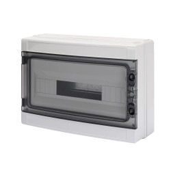 GW40106 Gewiss 40 CDK - Coffret électrique étanche 18 modules étanchéité IP65 - Sans barette de terre