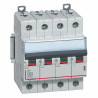 407934 Legrand DX3 - Disjoncteur tétrapolaire 63A 4P C63 6000A/10kA - 400V - Bornes à vis - 4 modules