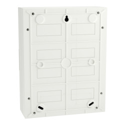 EZ9EUD212 Tableau électrique 2 rangées Schneider Easy9 - 2x12 modules - Avec porte - Avec bornier de terre