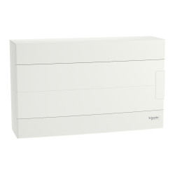 EZ9EUD118 Coffret électrique 1 rangée 18 modules Schneider Easy9 - Avec porte - Avec bornier de terre