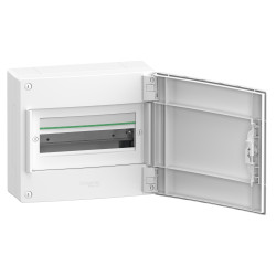 LVSXQ113 Tableau électrique 13 modules Schneider PrismaSet XS  - 1 rangée - Avec porte opaque - Avec bornier de terre