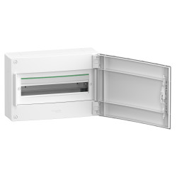 LVSXQ118 Tableau électrique 18 modules 1 rangée Schneider PrismaSeT XS avec porte - Avec bornier de terre