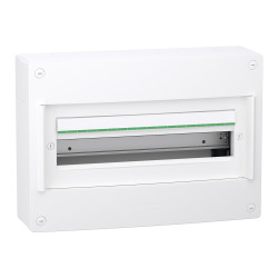 LVSXT118 Coffret Schneider 18 modules 1 rangée - PrismaSet XS  - Sans porte - Avec bornier - Spécial tertiaire et ERP