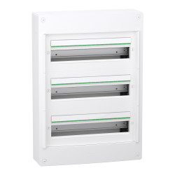LVSXT318 Coffret tertiaire Schneider 3 rangées de 18 modules (soit 54 modules) - PrismaSet XS  - Sans porte - Avec bornier