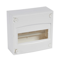 001308 Legrand - Mini coffret électrique 8-9 modules Legrand Lexic - Sans porte - Avec bornier de terre