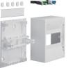 GD106N Hager - Mini tableau électrique 6 modules - Mini Gamma - Sans porte - Avec bornier de terre + neutre