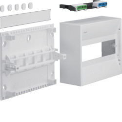 GD110N Hager - Mini tableau électrique 10 modules Hager Mini Gamma - Sans porte - Avec bornier de terre