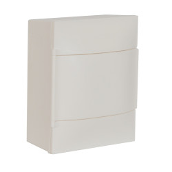 134124 Mini coffret électrique Legrand 4 modules Practibox S - Avec porte blanche - Avec bornier de terre