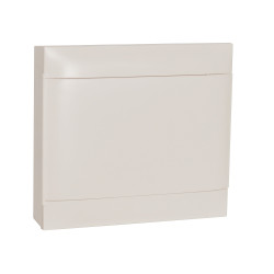 137207 Tableau électrique Legrand 2 rangées de 18 modules - Practibox S - Avec porte blanche - Avec bornier de terre