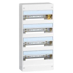 401214 Legrand - Coffret électrique Drivia 4 rangées de 13 modules (soit 52 modules) - Sans porte - Avec bornier