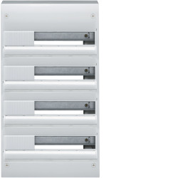 GD418 Tableau électrique Hager 4 rangées de 18 modules (soit 72 modules) - Gamma - Sans porte - Avec bornier de terre
