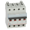 407924 Legrand DX3 - Disjoncteur tétrapolaire 6A 4P C6 6000A/10kA - 400V - Bornes à vis - 4 modules