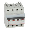 407929 Legrand DX3 - Disjoncteur tétrapolaire 20A 4P C20 6000A/10kA - 400V - Bornes à vis - 4 modules