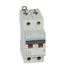 407806 Legrand DX3 - Disjoncteur bipolaire 63A 2P C63 6000A/10kA - 230V - Bornes à vis - 2 modules