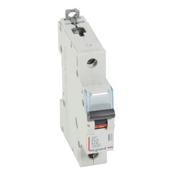 407964 Legrand DX3 - Disjoncteur unipolaire 2A 1P D2 6000A/10kA - Courbe D - 230V - À vis - 1 module